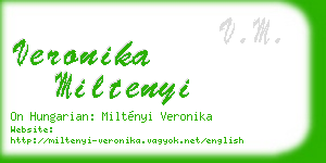 veronika miltenyi business card
